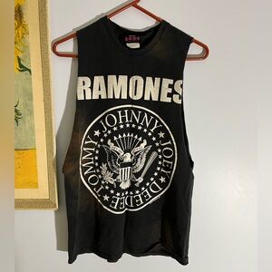 Ramones cut off t shirt